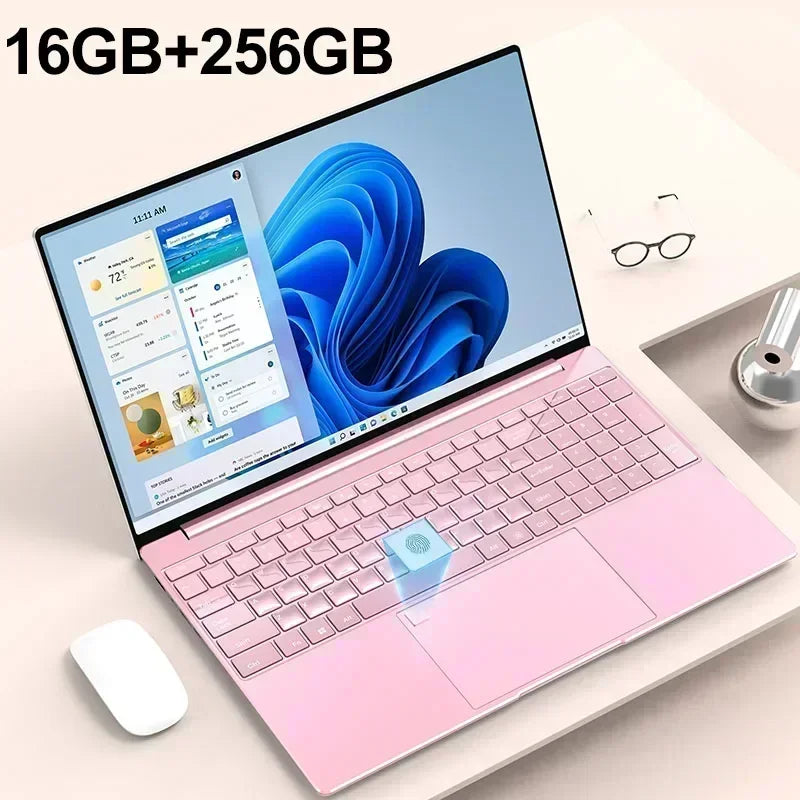 15.6" Portable Laptop Windows 11 32GB Ram DDR4 2TB SSD  Notebook Pc Gamer Intel N5095 Office Computer with Backlit Fingerprint