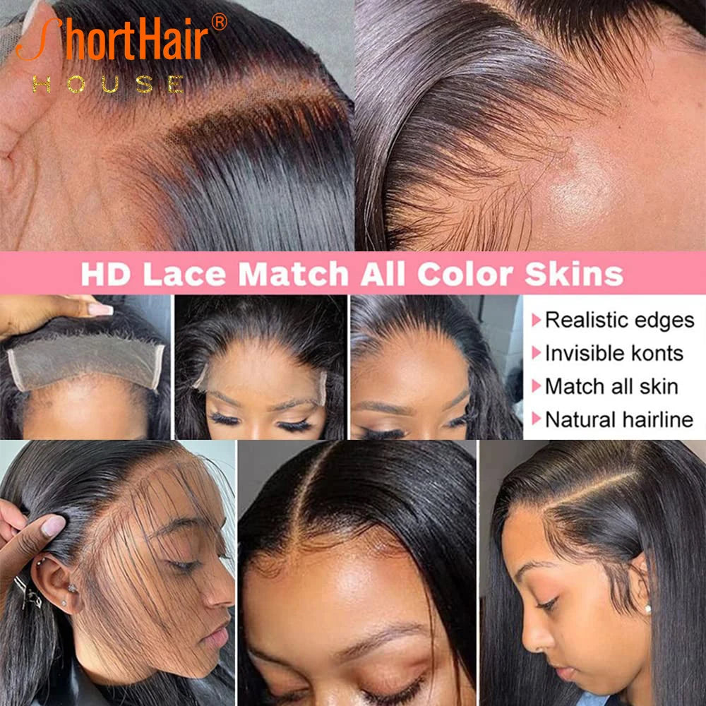 4C Hairline Kinky Curly 13x4 Invisible HD Lace Frontal Human Hair 5x5 Lace Closures Only Brazilian Curly Baby Hair Small Knots