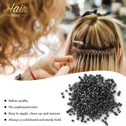 Hair Want Italian Keratin Glue Grain Hair Extension Fusion Keratin Glue Beads For I tip Hair Extension Granule Beads Making Tool