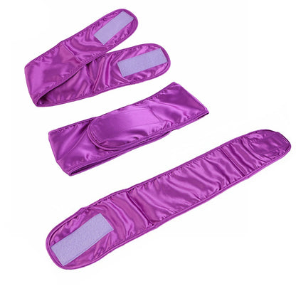 Women Silky satin Adjustable SPA Facial Headband Bath Makeup Hair Band Headbands for Face Washing Soft Toweling Hair Accessories