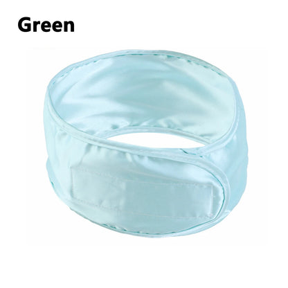 Women Silky satin Adjustable SPA Facial Headband Bath Makeup Hair Band Headbands for Face Washing Soft Toweling Hair Accessories