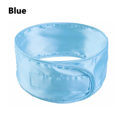 Women Silky satin Adjustable SPA Facial Headband Bath Makeup Hair Band Headbands for Face Washing Soft Toweling Hair Accessories