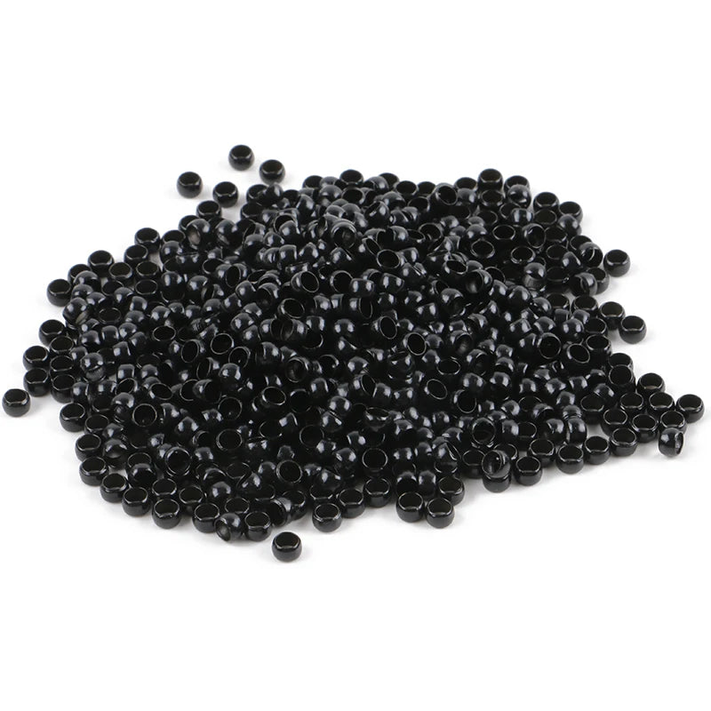 HARMONY 1000 Pieces 4.0mm Copper Nano Ring Beads Hair Extension Tools with 7 Colors Optional