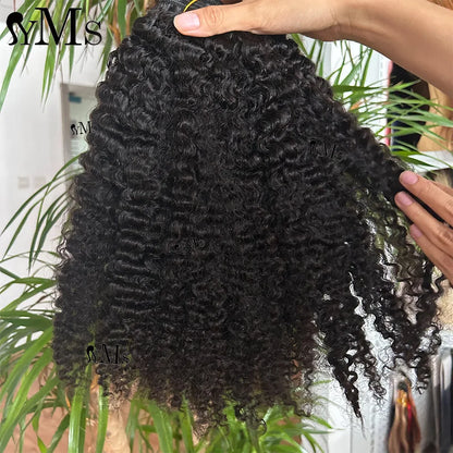 Burmese Kinky Curly Human Hair Bundles Deals YMS Vietnamese Virgin Human Hair Weft Weave Raw Hair Bundle For Women Wholesale