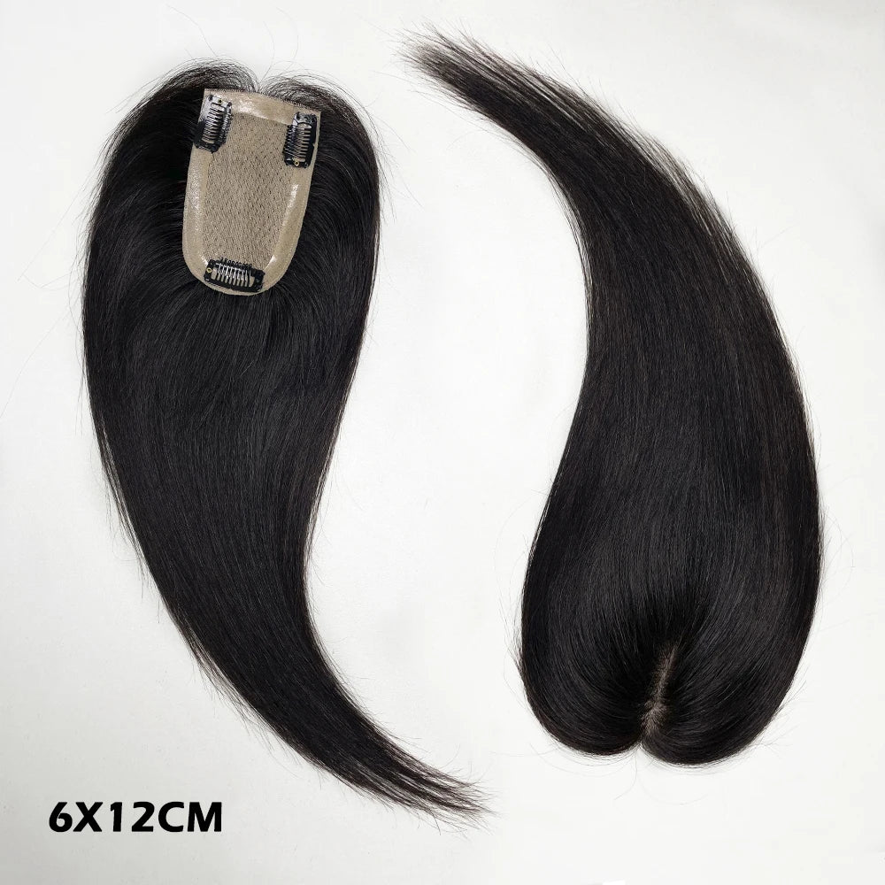 Silk Base Human Hair Women Toppers 4 Sizes Breathable Natural Scalp Top Virgin European Human Hair Pieces For Women