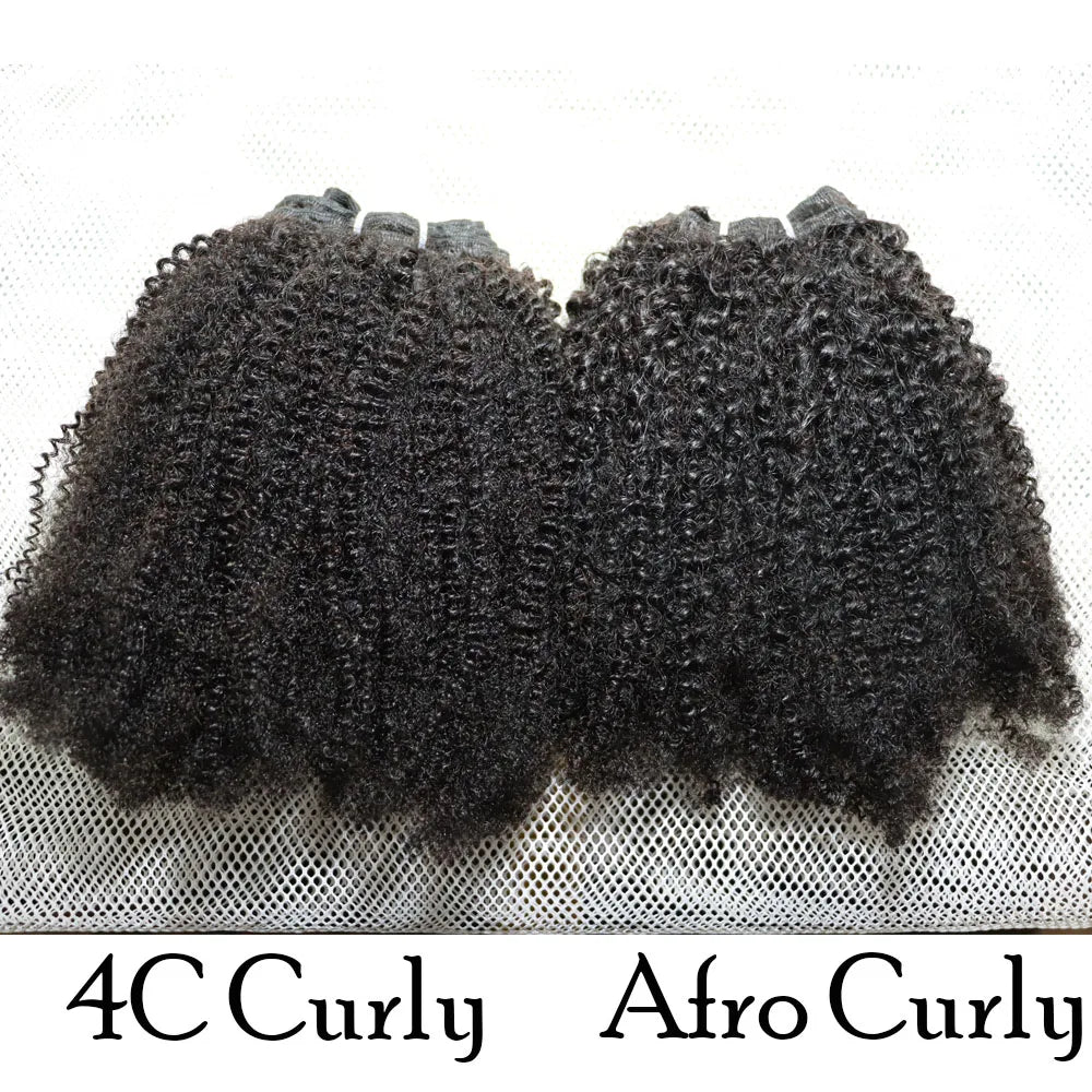 Human Hair Weft Different 4C Afro Kinky Jerry Curly Kinky Straight Yaki Jerry Curly Virgin Brazilian Human Hair Bundles Weaving