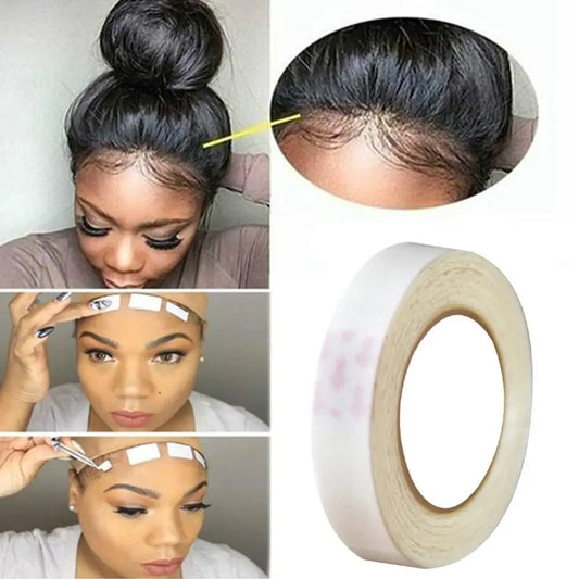3m/Roll Adhesives Long Lasting Waterproof Hair Extension Adhesive Double Sided Wig Tape Hair Salon Accessories For Daily Use
