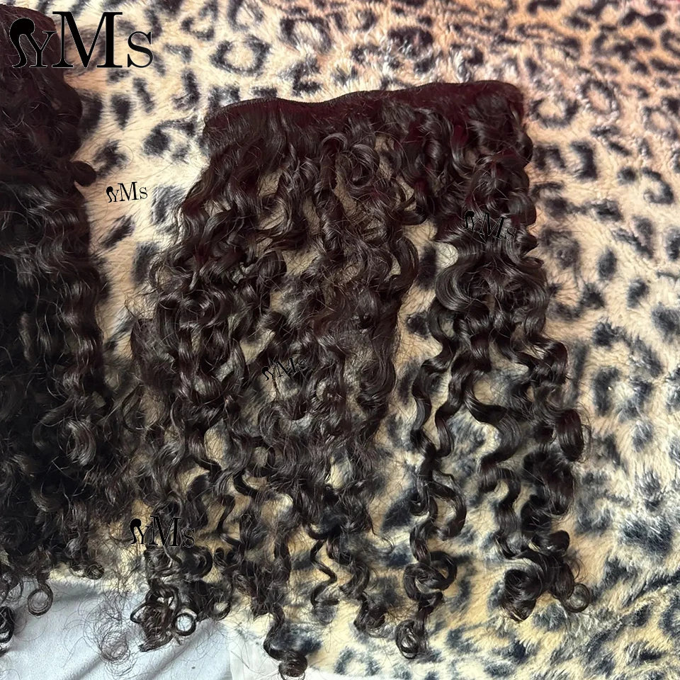 3C4A Classic Clip Ins Burmese Curly Extensions Human Hair YMS 240g14pc 120g7pc Raw Curly Lace Clips Ins Hair Extension Full Head