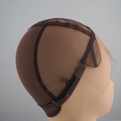 2X6 INCH T tape Lace Wig Caps for Making middle U part lace  wigs