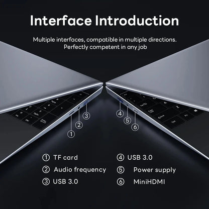 15.6" Intel Core i7 8500Y Laptop Computer PC Windows 11 Pro 16GB DDR 1TB SSD i7 Laptops Office Fingerprint Unlock Notebook PC