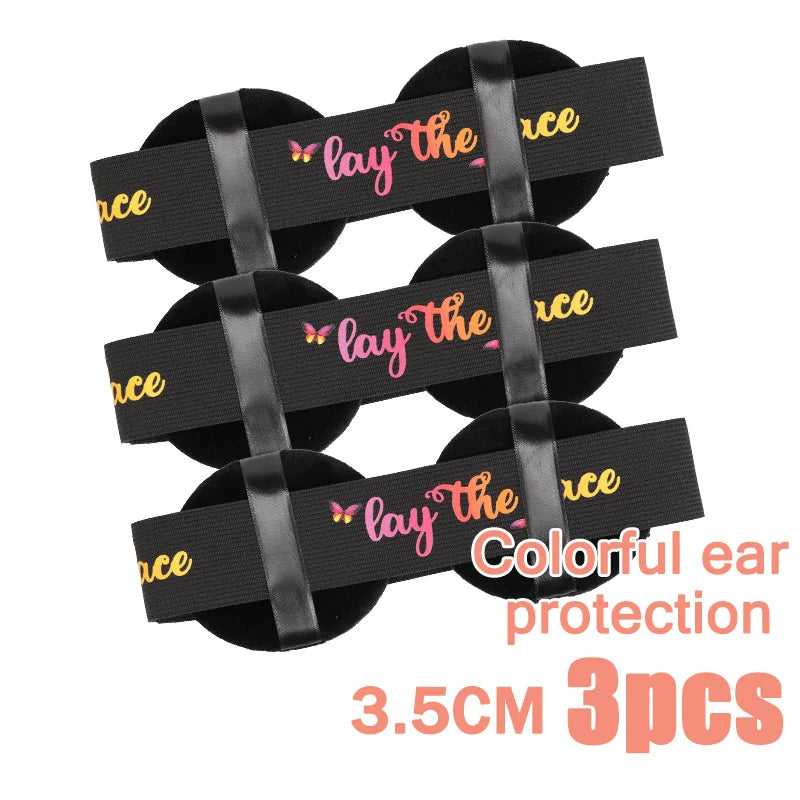 Elastic Bands For Wig With Ear Cover 3/5Pcs Melting Edge Band For Wigs Babys Hair Edges Control Band For Keeping Wigs In Place