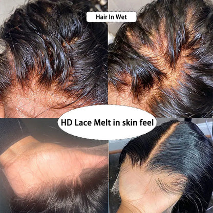 Skinlike HD Lace Frontal 13X4 13X6 Human Hair Closures Pre Plucked Invisible HD Lace Free Part 7x7 6x6 5x5 HD Lace Closure Only