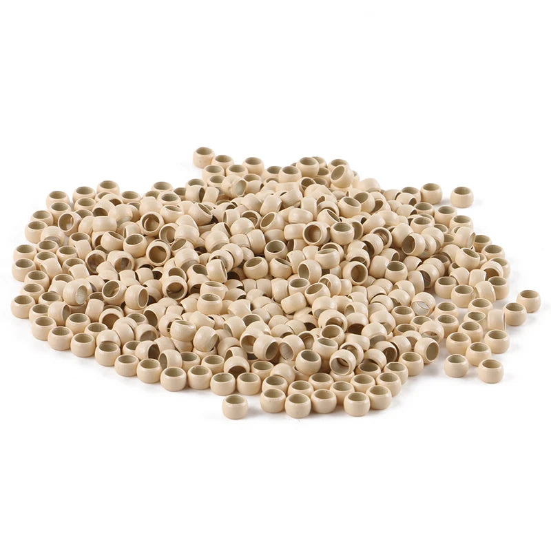 HARMONY 1000 Pieces 4.0mm Copper Nano Ring Beads Hair Extension Tools with 7 Colors Optional
