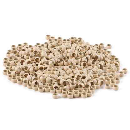 HARMONY 1000 Pieces 4.0mm Copper Nano Ring Beads Hair Extension Tools with 7 Colors Optional