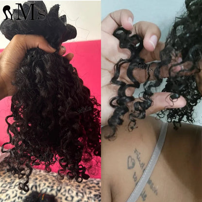 3C4A Classic Clip Ins Burmese Curly Extensions Human Hair YMS 240g14pc 120g7pc Raw Curly Lace Clips Ins Hair Extension Full Head