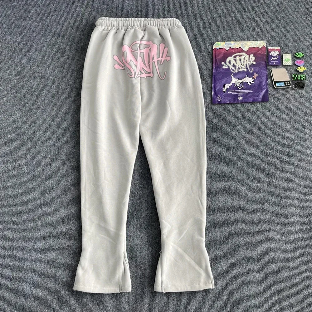 Sy UK Fashion Street Tracksuit y2k Harajuku Men's / Women's Casual Loose Hoodies Pants Hip Hop Sportswear Tops Sports Trousers