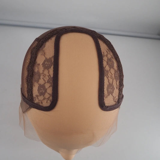 2X6 INCH T tape Lace Wig Caps for Making middle U part lace  wigs