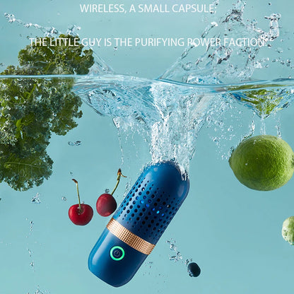 Portable Washing Capsules Vegetable Washers Fruit Machine Disinfection Food Purifier Disinfect Vegetables Disinfector Cleaner