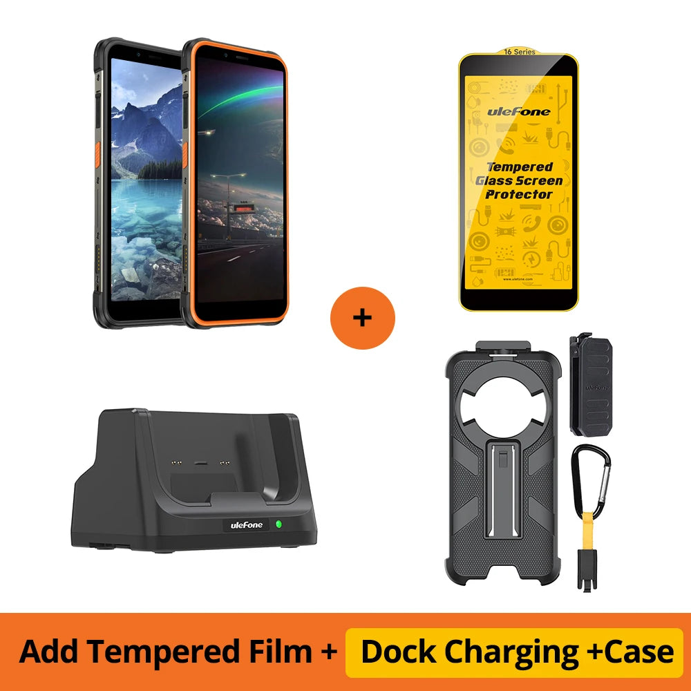 【2024 New】Ulefone Power Armor 16S ,NFC 16GB RAM 128GB ROM,50MP Camera, 9600mAh ,122dB Loudest Speaker,  Global Version ,Android
