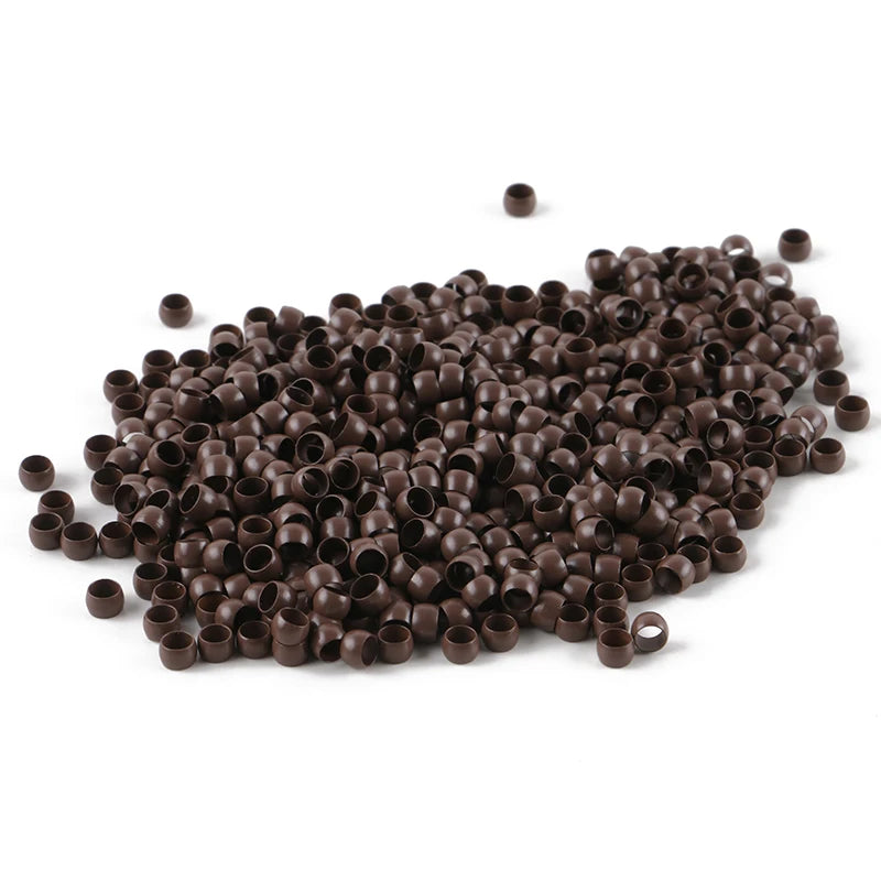 HARMONY 1000 Pieces 4.0mm Copper Nano Ring Beads Hair Extension Tools with 7 Colors Optional