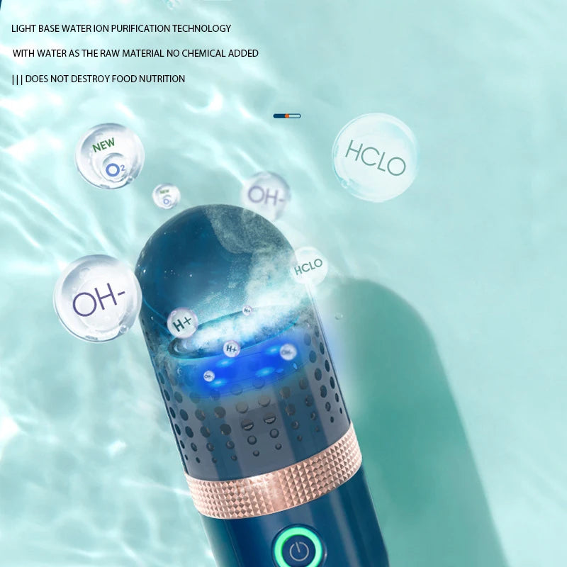 Portable Washing Capsules Vegetable Washers Fruit Machine Disinfection Food Purifier Disinfect Vegetables Disinfector Cleaner
