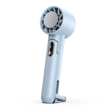 Portable Fan Mini Handheld Turbo Fan with Semiconductor Refrigeration Ice Cooling Fan 4000mAh USB Rechargeable Hanging Neck Fan