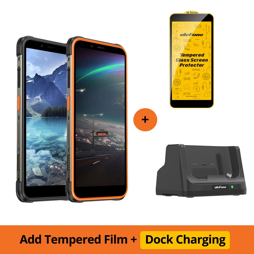【2024 New】Ulefone Power Armor 16S ,NFC 16GB RAM 128GB ROM,50MP Camera, 9600mAh ,122dB Loudest Speaker,  Global Version ,Android