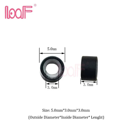 LOOF 5000pcs/color 5mm silicone hair microring links beads for Hair Extensions tools 8 Colors available