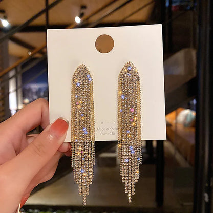 New Fashion Trend Unique Design Elegant Delicate Zircon Butterfly Tassel Earrings For Women Jewelry Wedding Party Premium Gifts