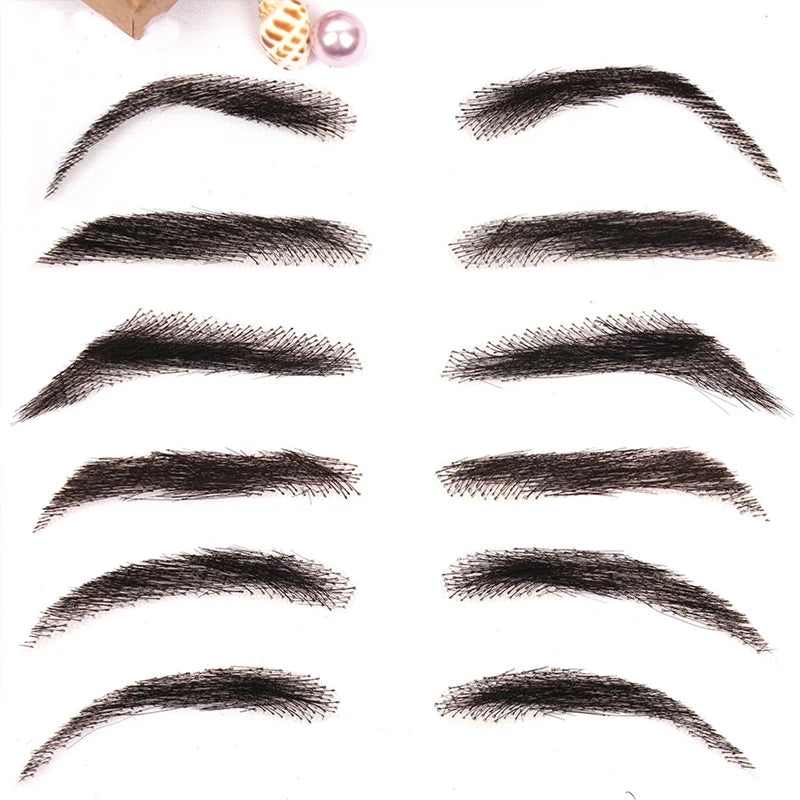 PAGEUP Women/Man's Eyebrows Hair Eyebrows Six Style Jolie Style Artificial Weaving Lace Workers' Hair Braided Eyebrow Wigs