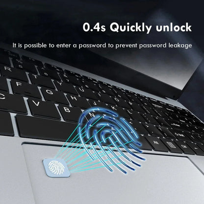 15.6" Laptop Computer Intel Celeron N4000 Notebook PC Fingerprint Unlock Windows 11 16GB DDR4 1TB SSD 1920*1080P Gaming Laptop
